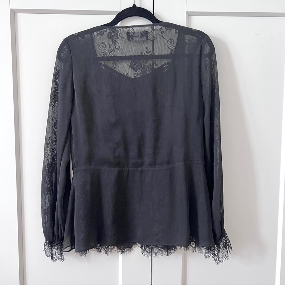 The Kooples Long Sleeve Lace Blouse - Picture 6 of 6